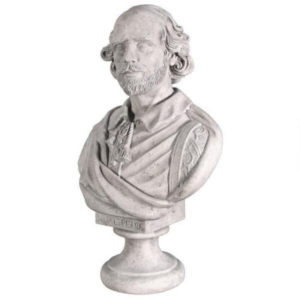 Portriati Head William Shakespeare Large Scale Sculptural Bust